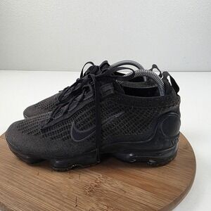 Nike Air VaporMax 2021 FK Shoes Kids Sz 6.5Y Womens 8 Black Knit DB1550-001